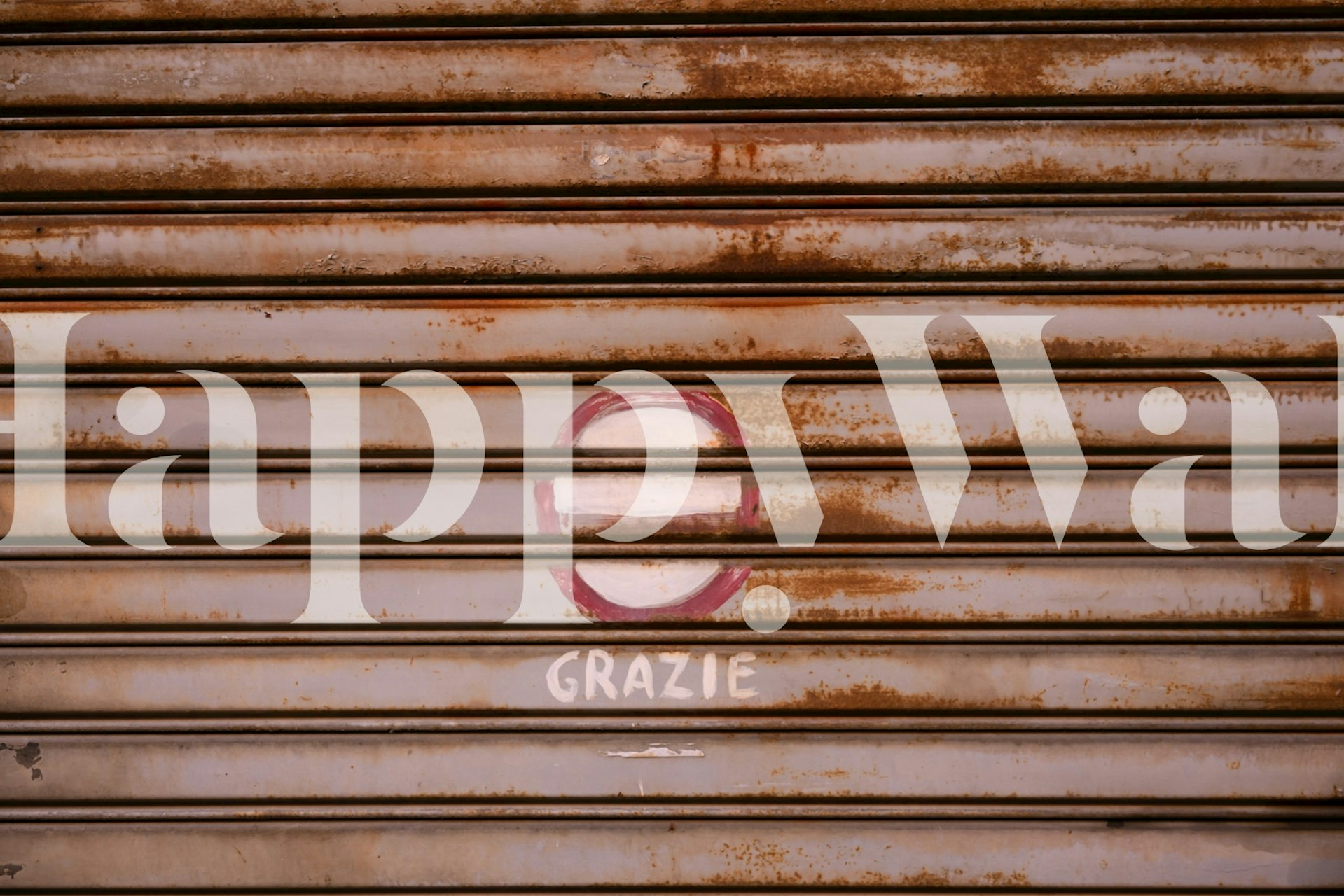 Rustic Grazie Shutter Napoli 1 wallpaper in a room