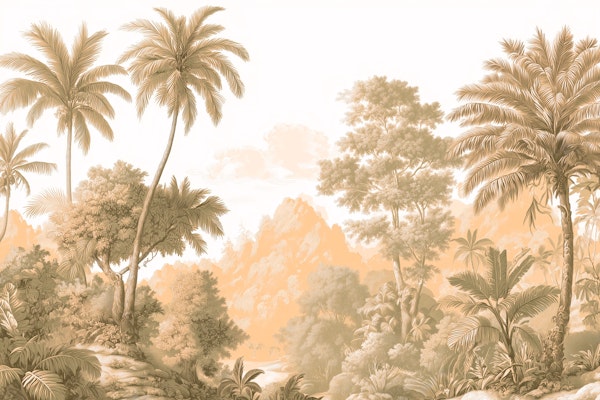 Vintage Tropical Forest Vibes