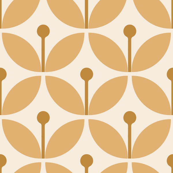 Graphic Scandi Floral Yellow
