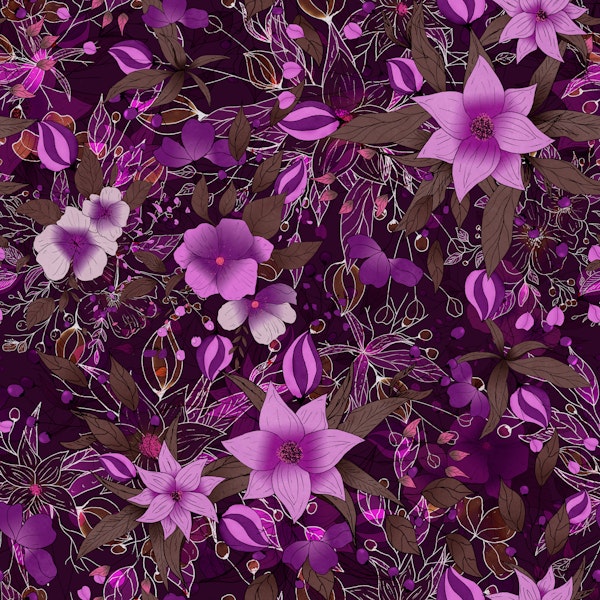 Violet Vintage Garden