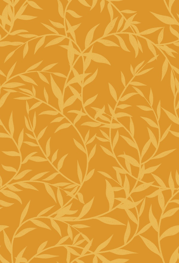 Leaf Branches in Gold Ochre