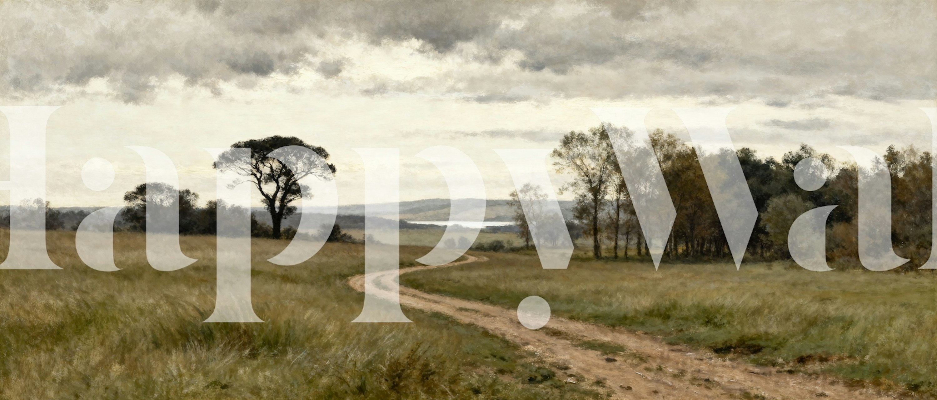 Landscape Painting tapet i et rum