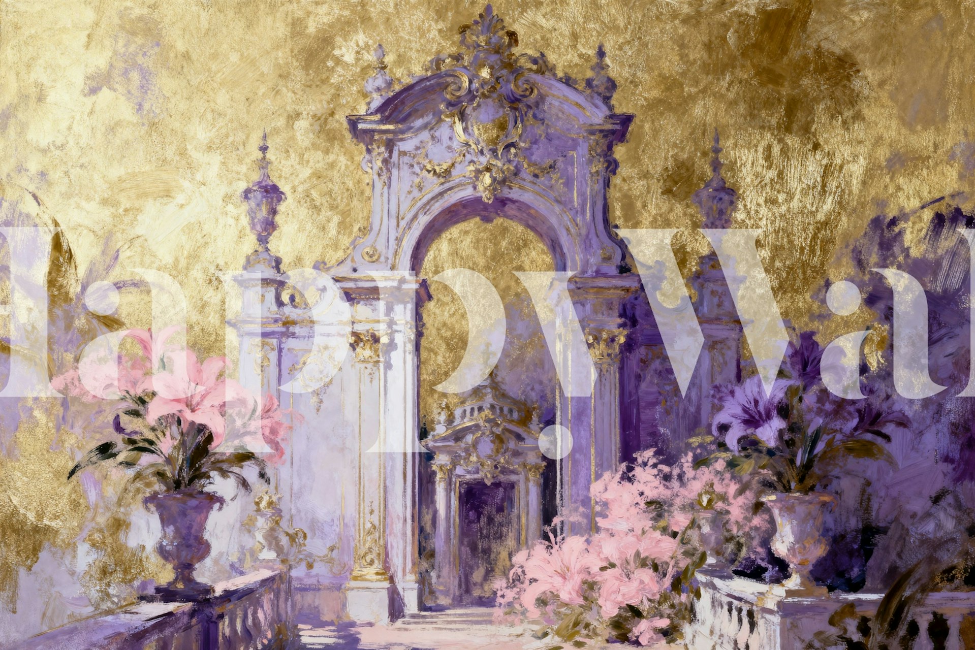 Mystical Garden Dream wallpaper in a room