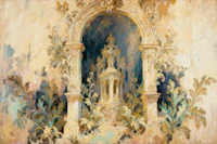 Vintage Garden Sanctuary wallpaper