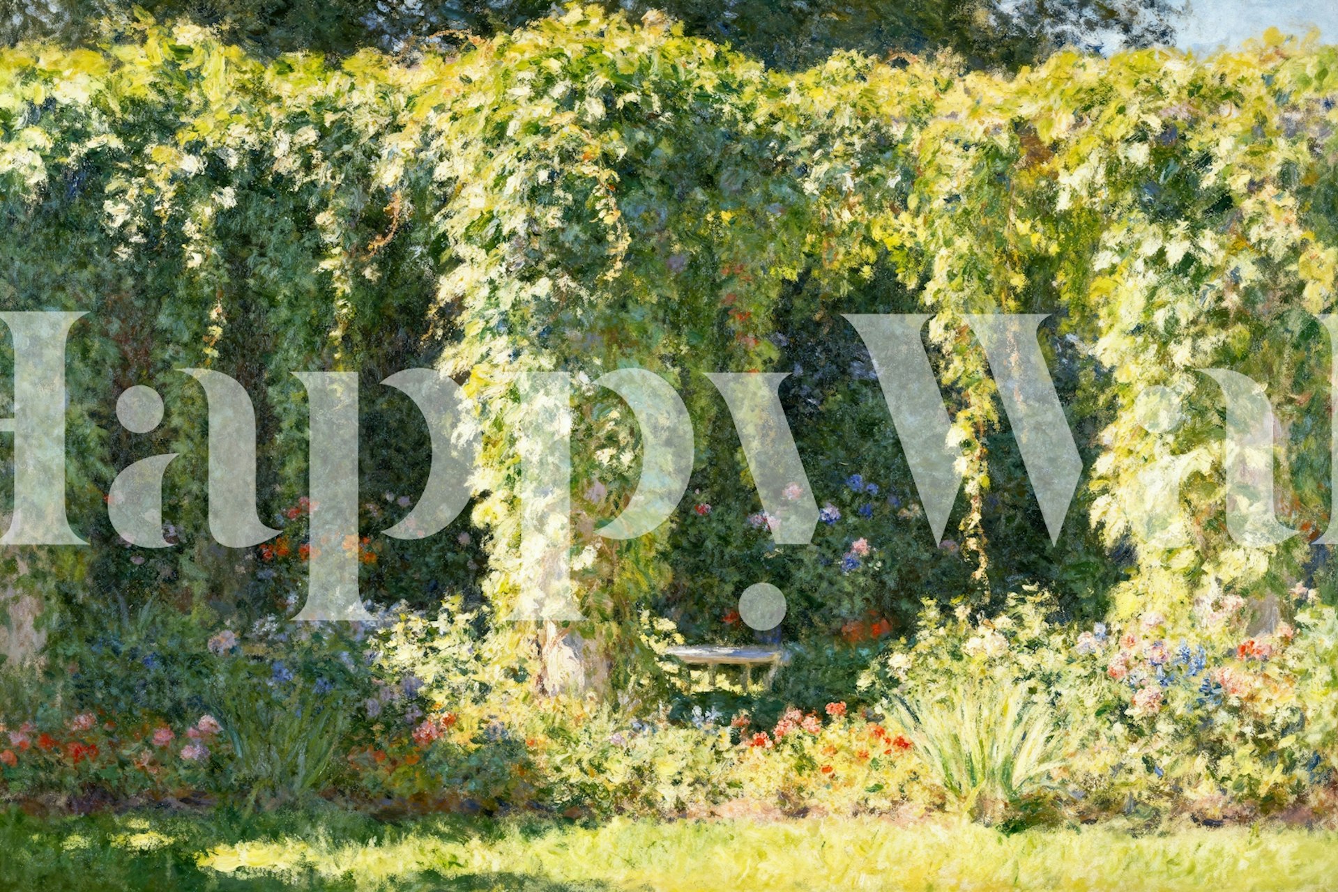 Garden Oasis tapetdesign i et rom