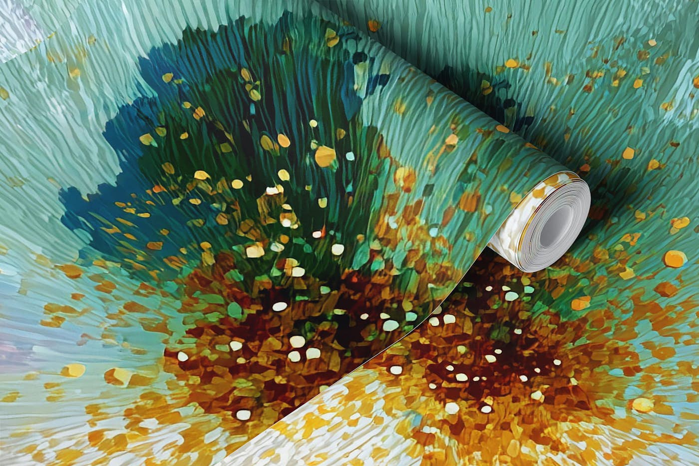 Textured Floral Canvas wallpaper roll