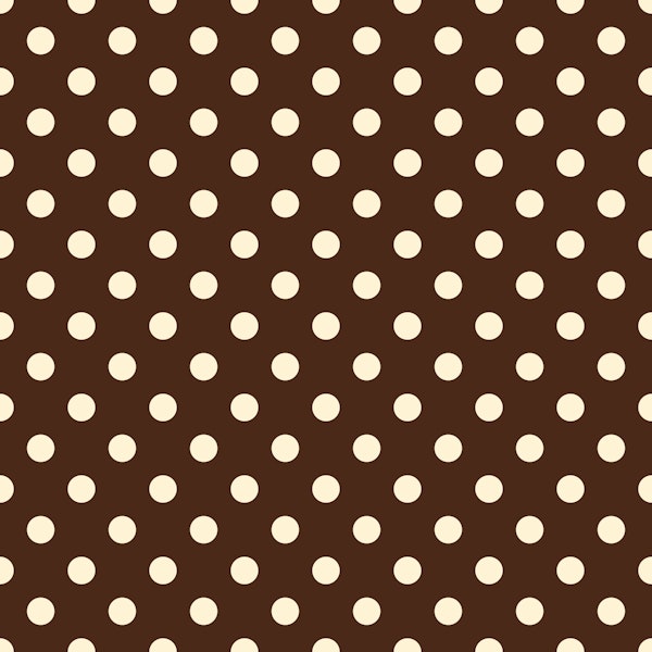 Brown and Cream Polka Dot Pattern