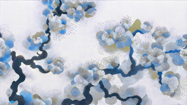 Blue Floral Serenity