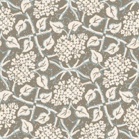 Eliza Wildflower - Umber brown - Large scale wallpaper