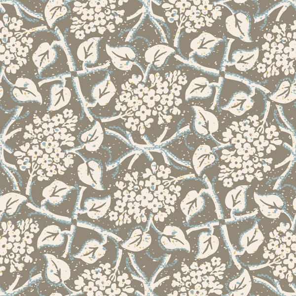 Eliza Wildflower - Umber brown - Large scale