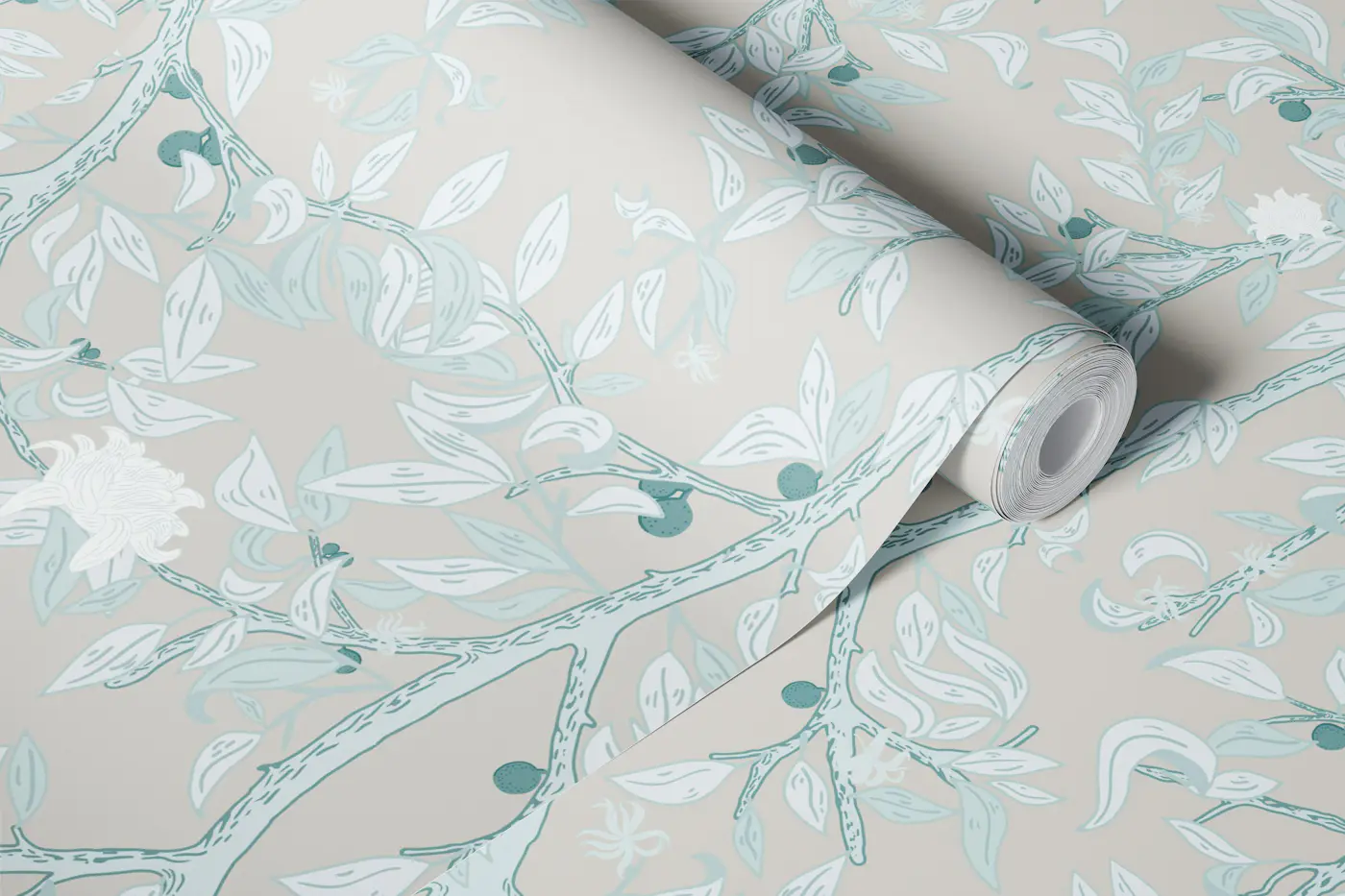 Bee Eaters in Grey Mural wallpaper roll