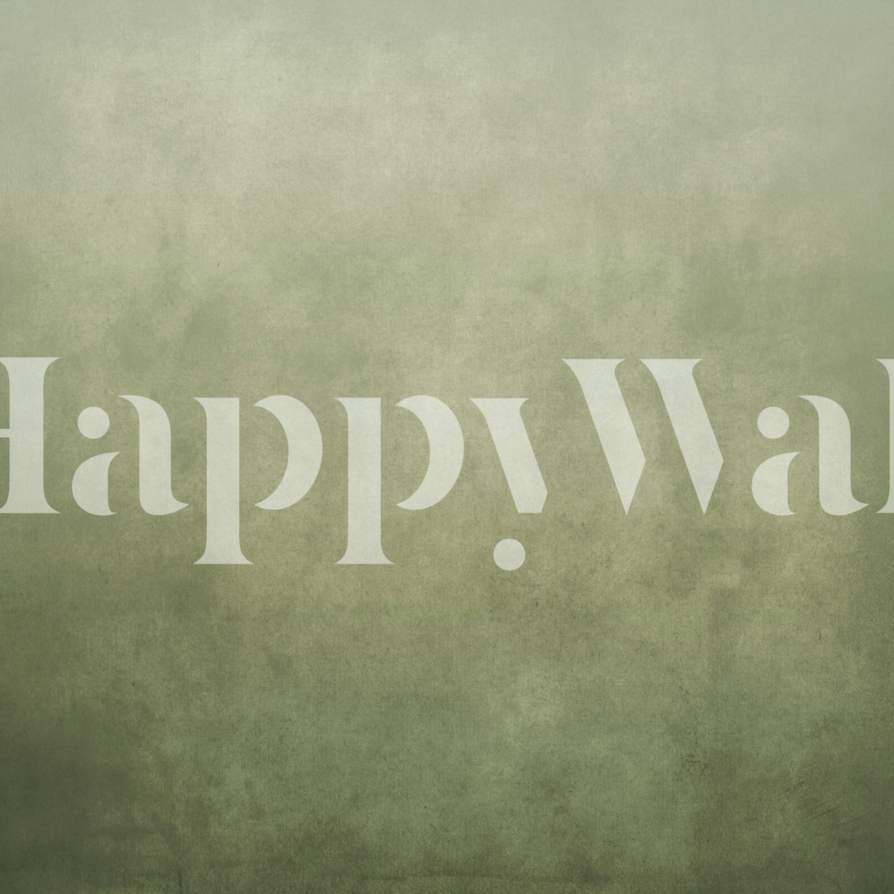 Dirty Paper - Ombre Olive wallpaper in a room