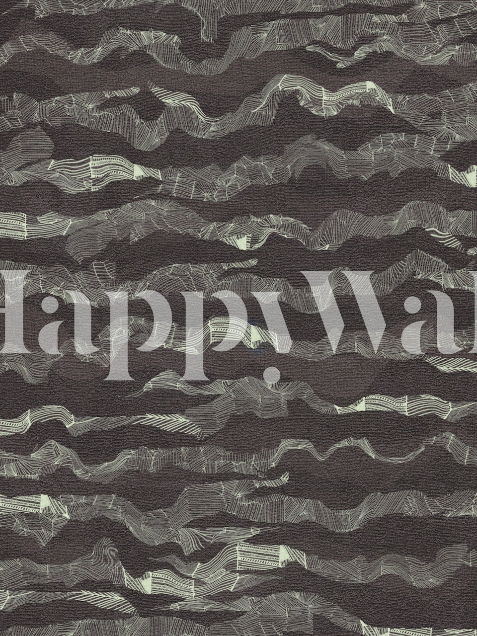 Dark Linear Elegance wallpaper design in room