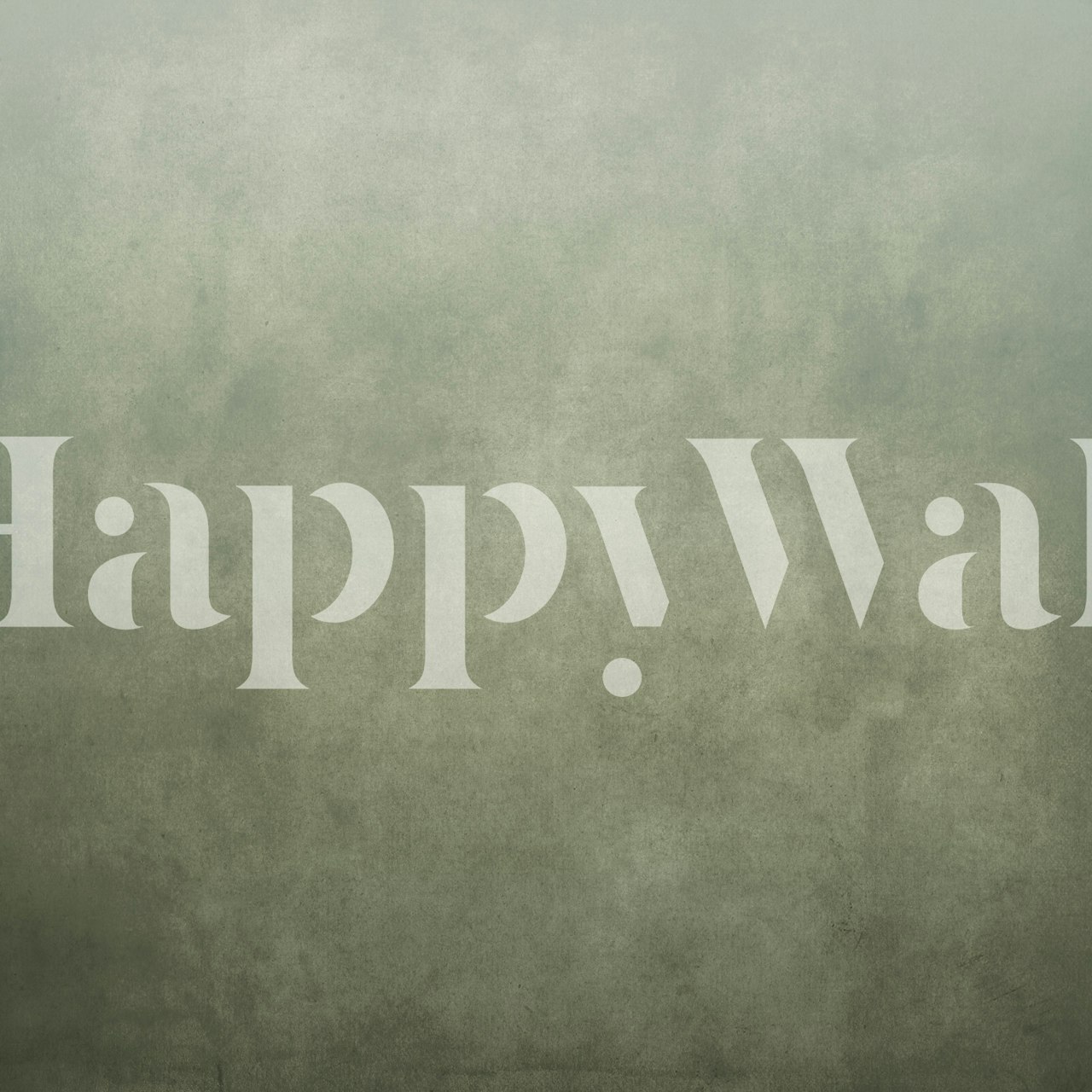 Dirty Paper Ombre Sage wallpaper displayed in a room