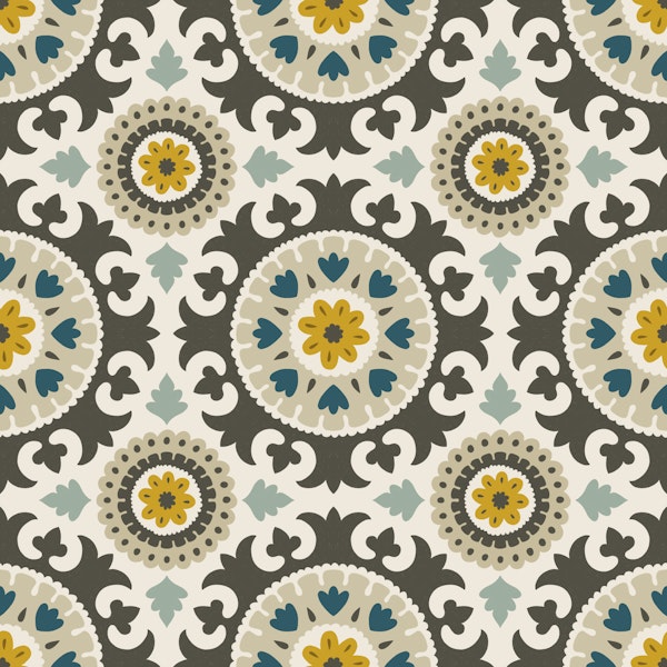 modern maximalist folk suzani