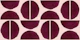 Burgundy Bauhaus Art
