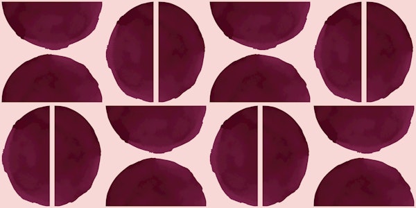 Burgundy Bauhaus Art