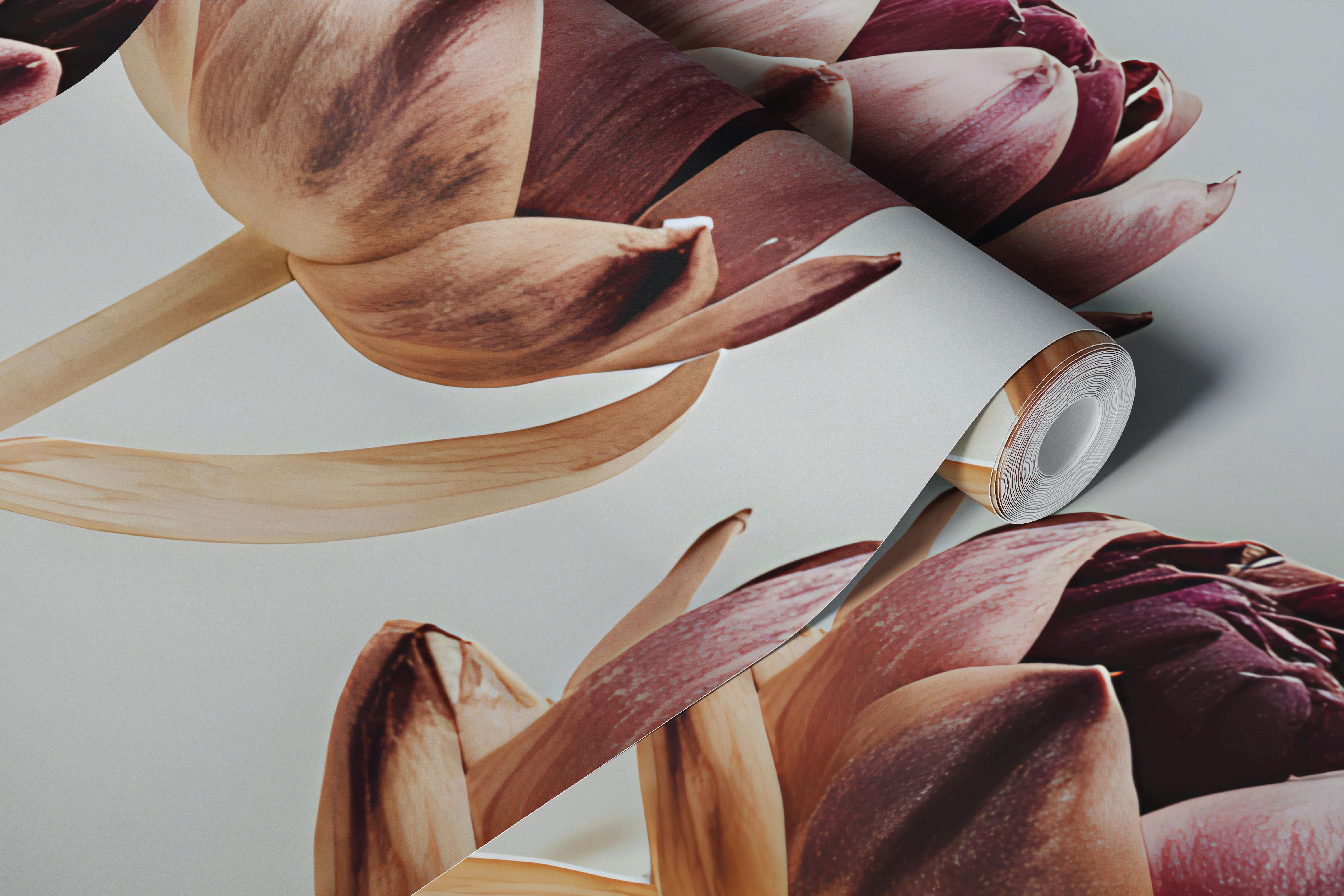 Misty Floral Serenity wallpaper in a room