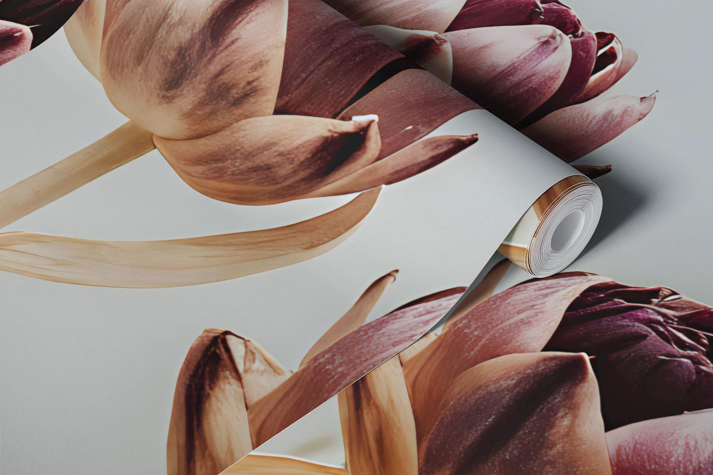 Misty Floral Serenity wallpaper roll