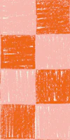 Hand Drawn Checkerboard Pink and Orange wallpaper