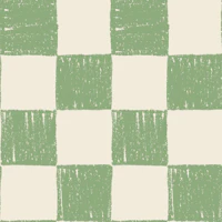 Small Hand Drawn Checkerboard Sage Green wallpaper