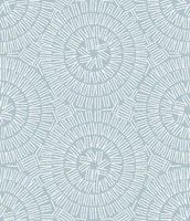 Boho Line Circles Rustic Shapes Light Blue wallpaper