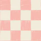 Small Hand Drawn Checkerboard Blush Pink