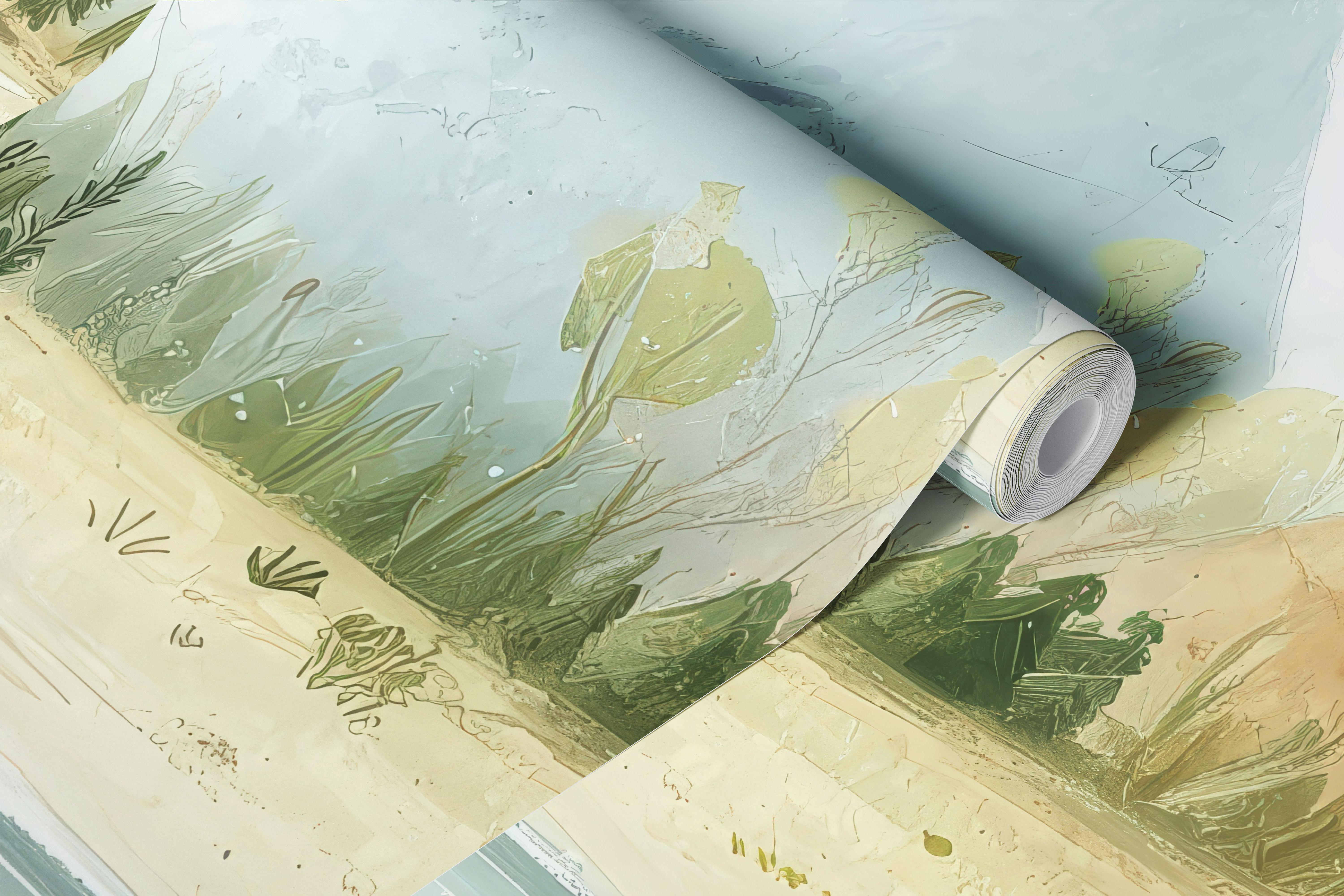 Serene Child Oasis wallpaper in a cozy room