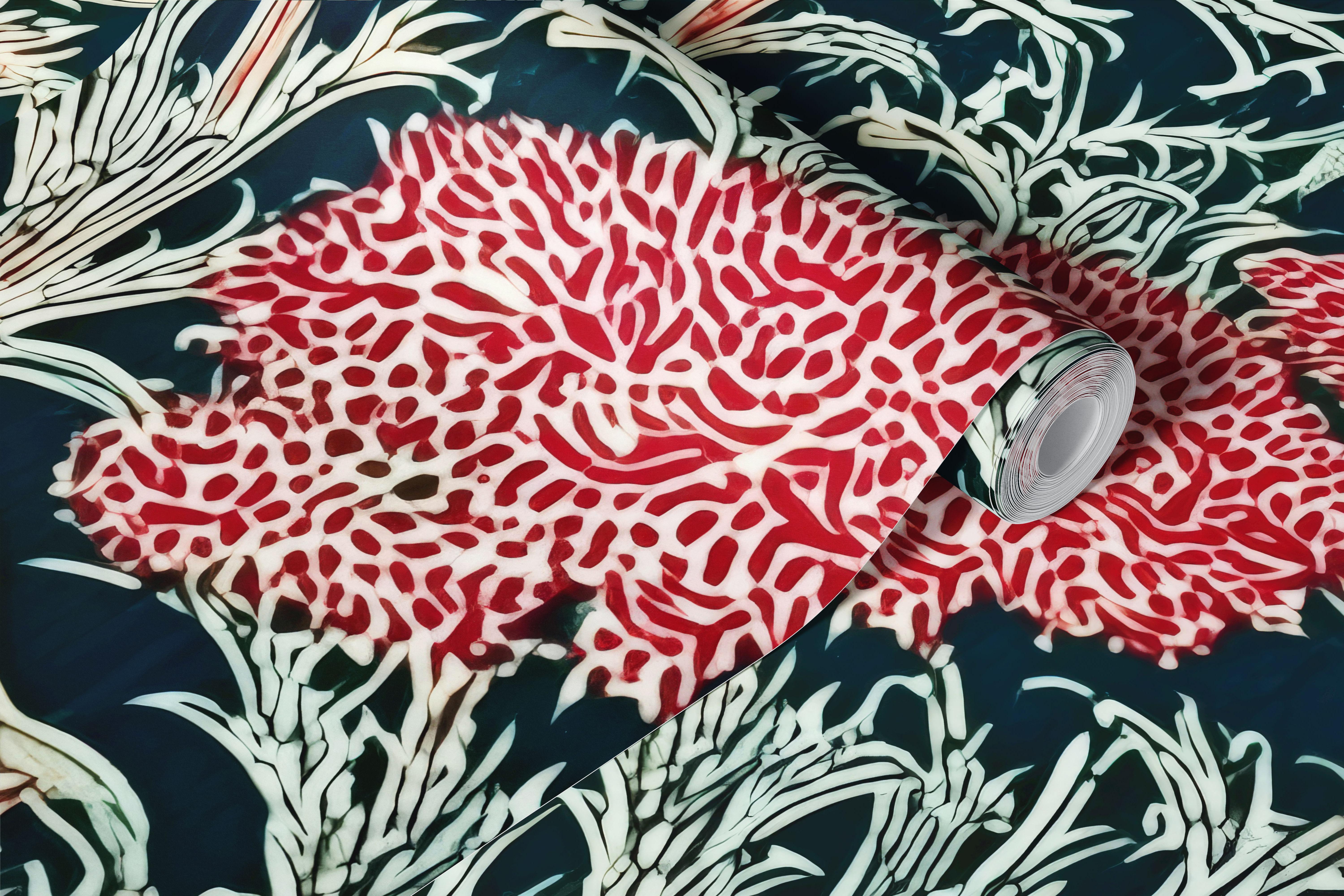 Floral elegance wallpaper in a room