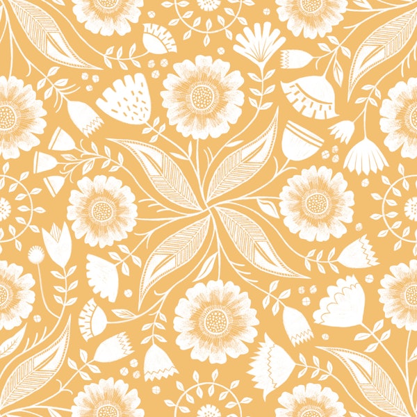 Botanical Illustration - Buff Yellow