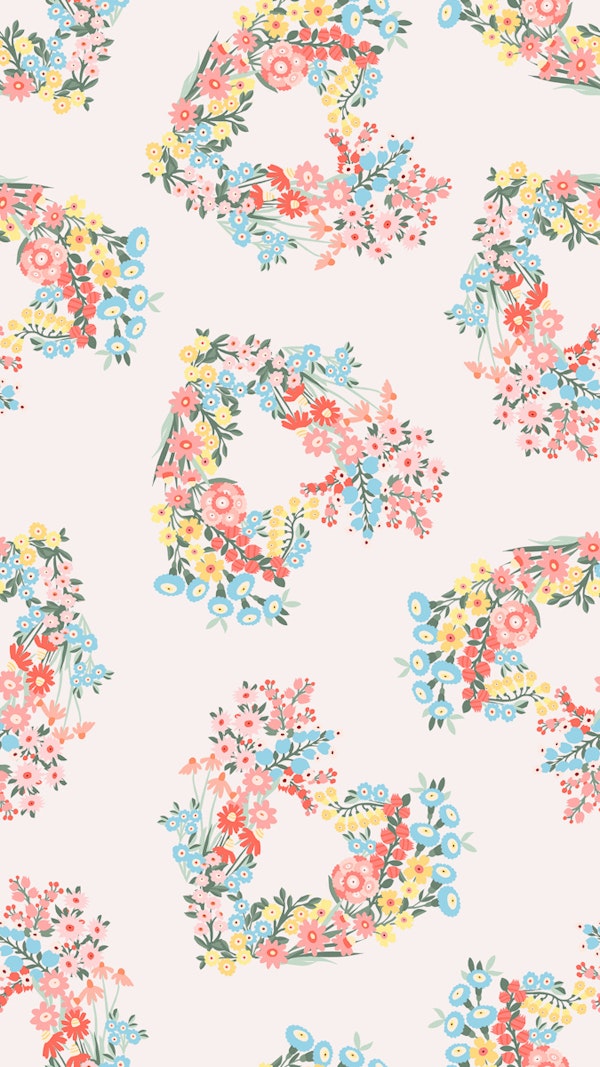 Charming Flower Bouquet Hearts