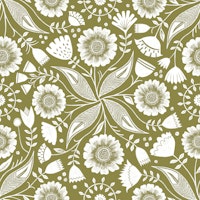 Botanical Illustration - Evergreen Sprig tapet