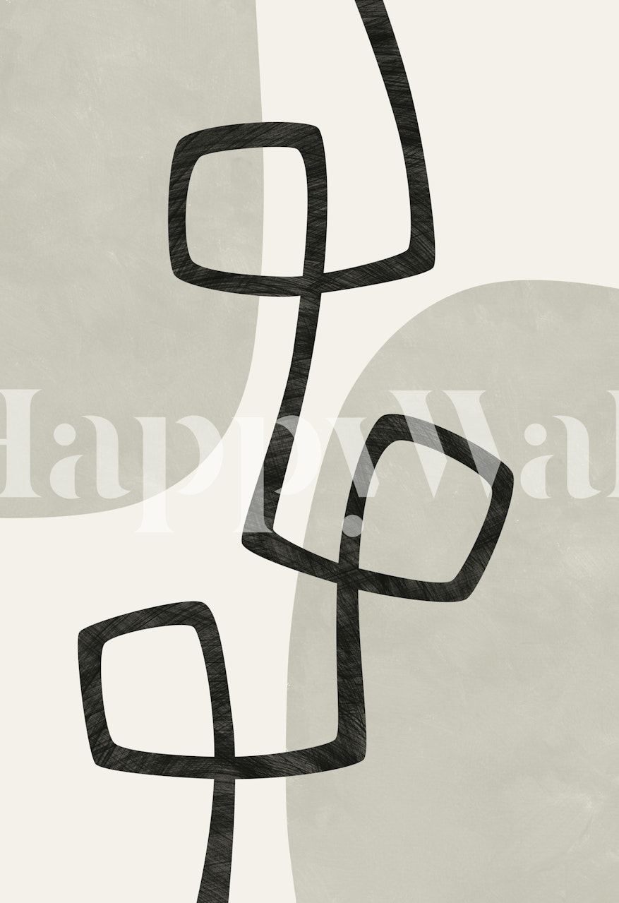 Chaos and Order 1 elegant wallpaper in a room