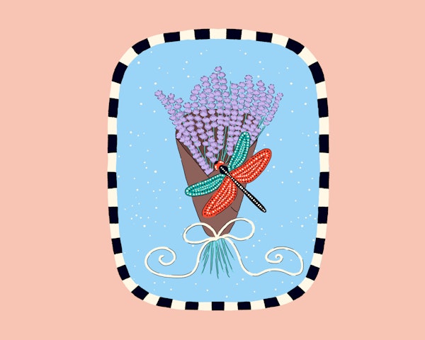 Lavender and Dragonfly Harmony