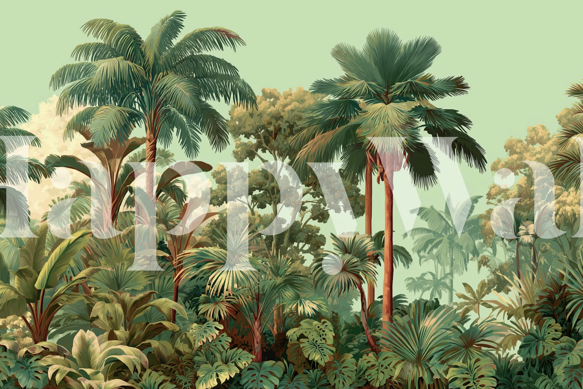 Tropical Foliage Dreams in een kamer