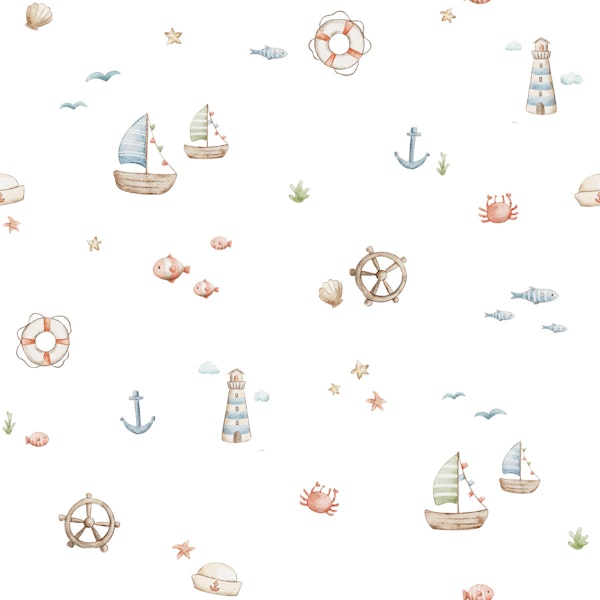 Marine Whimsy Small In White