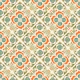 Charming Floral Festival Terracotta Teal