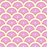 Scallops Stars Dots wallpaper