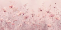 Poetic Soft Floral – Warm Rose wallpaper