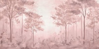 Scandinavian forest – Dusty Rose wallpaper