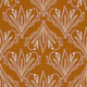 Boho Art Nouveau Folk Floral Ochre