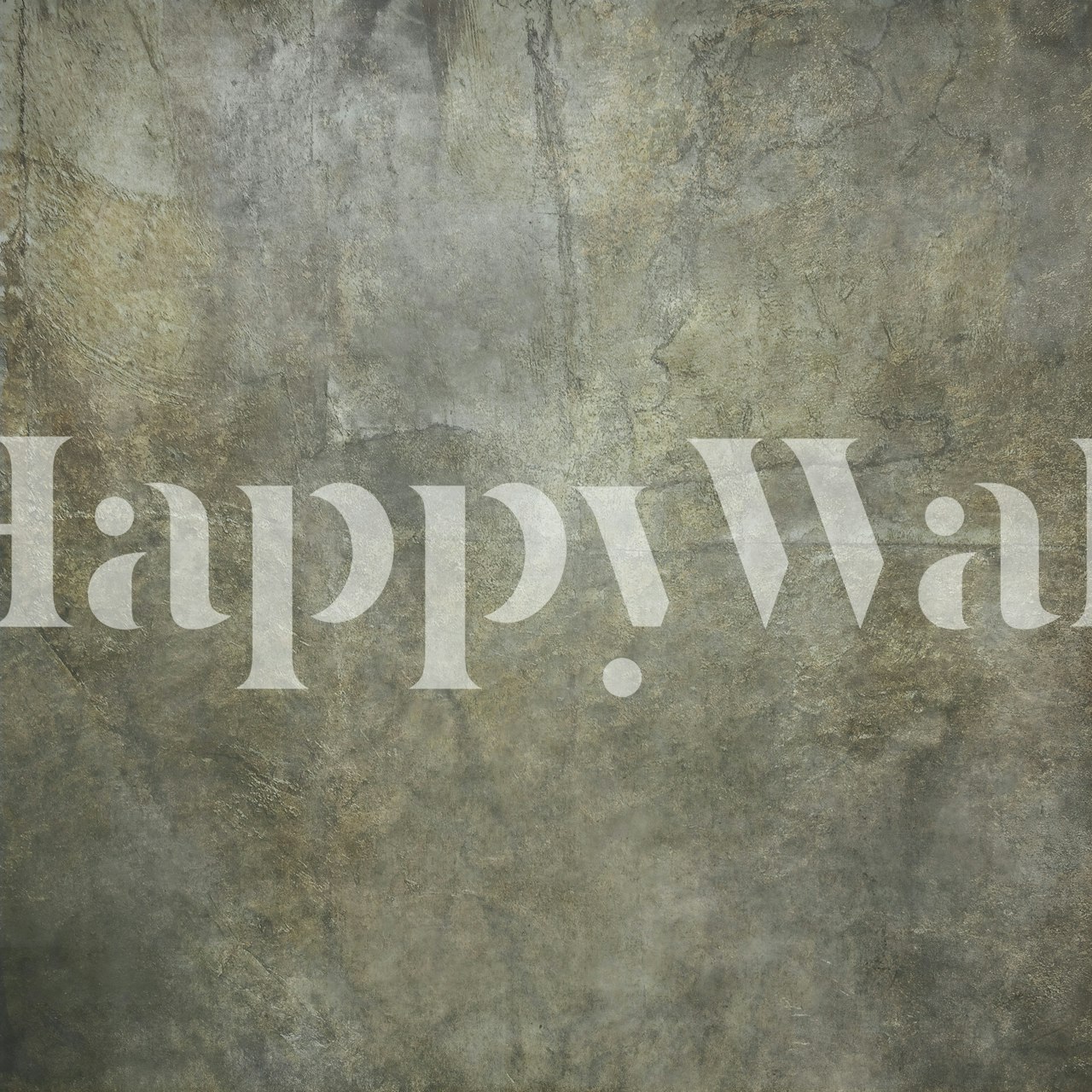 Golden Paper Collage wallpaper in a room