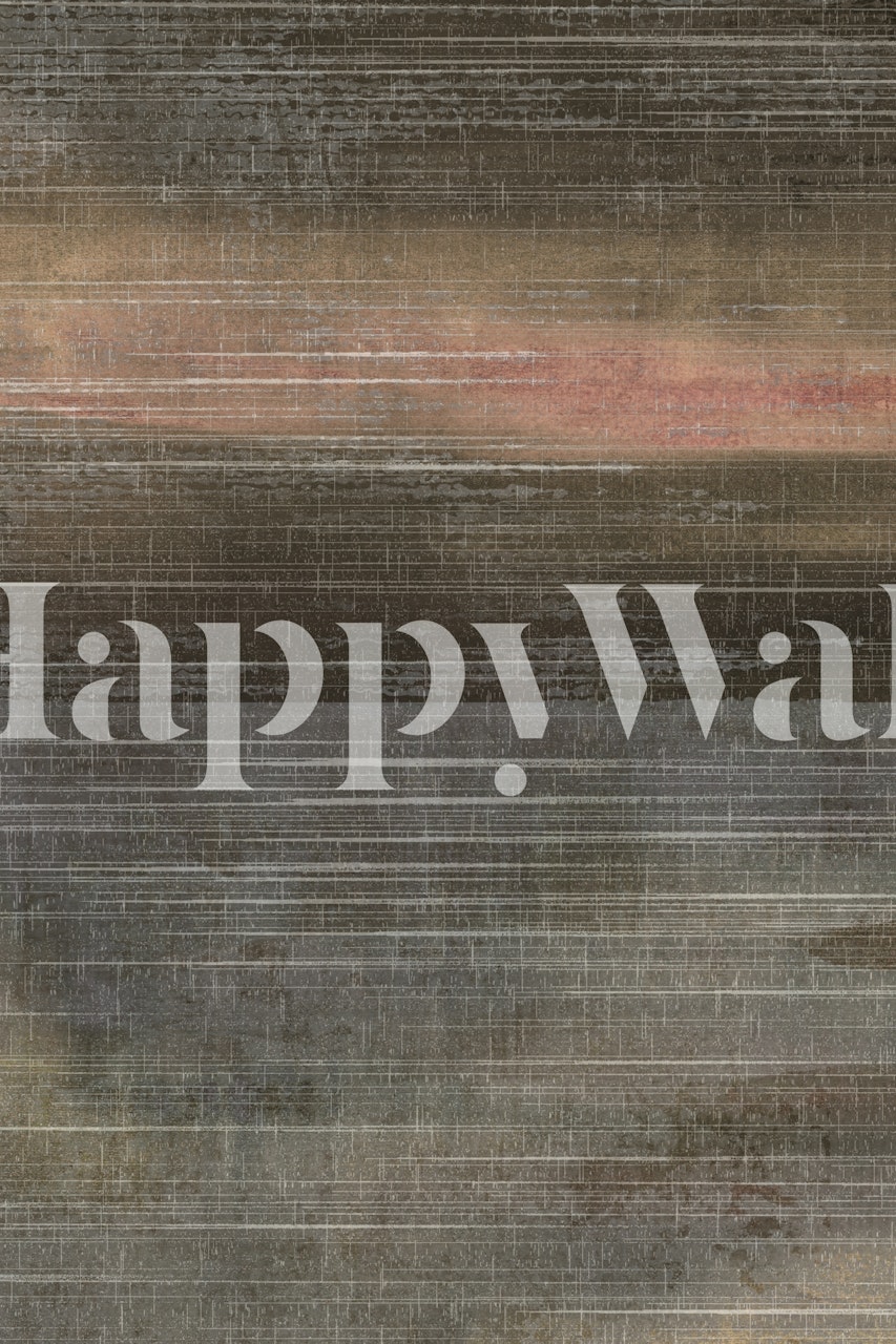 Bronze Horizon Stripes tapetti huoneessa