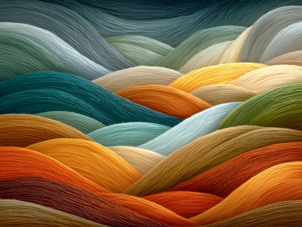 Colorful Yarn Waves