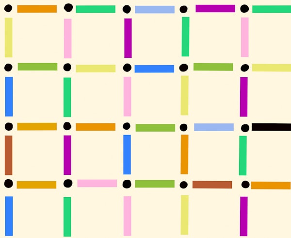 Bright Geometric Modern Scandi Wall Pattern