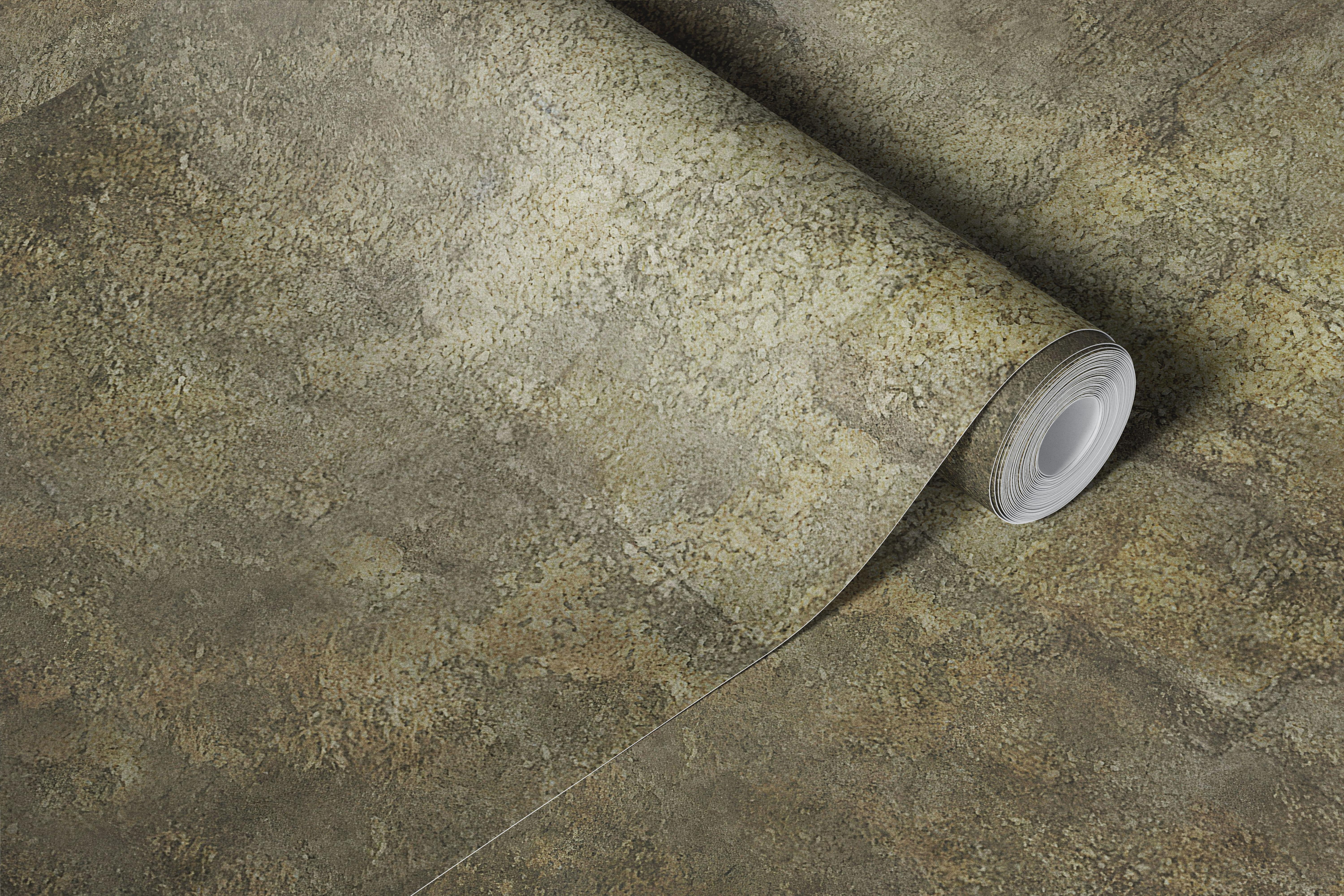 Bronze Paper Collage wallpaper in a modern room