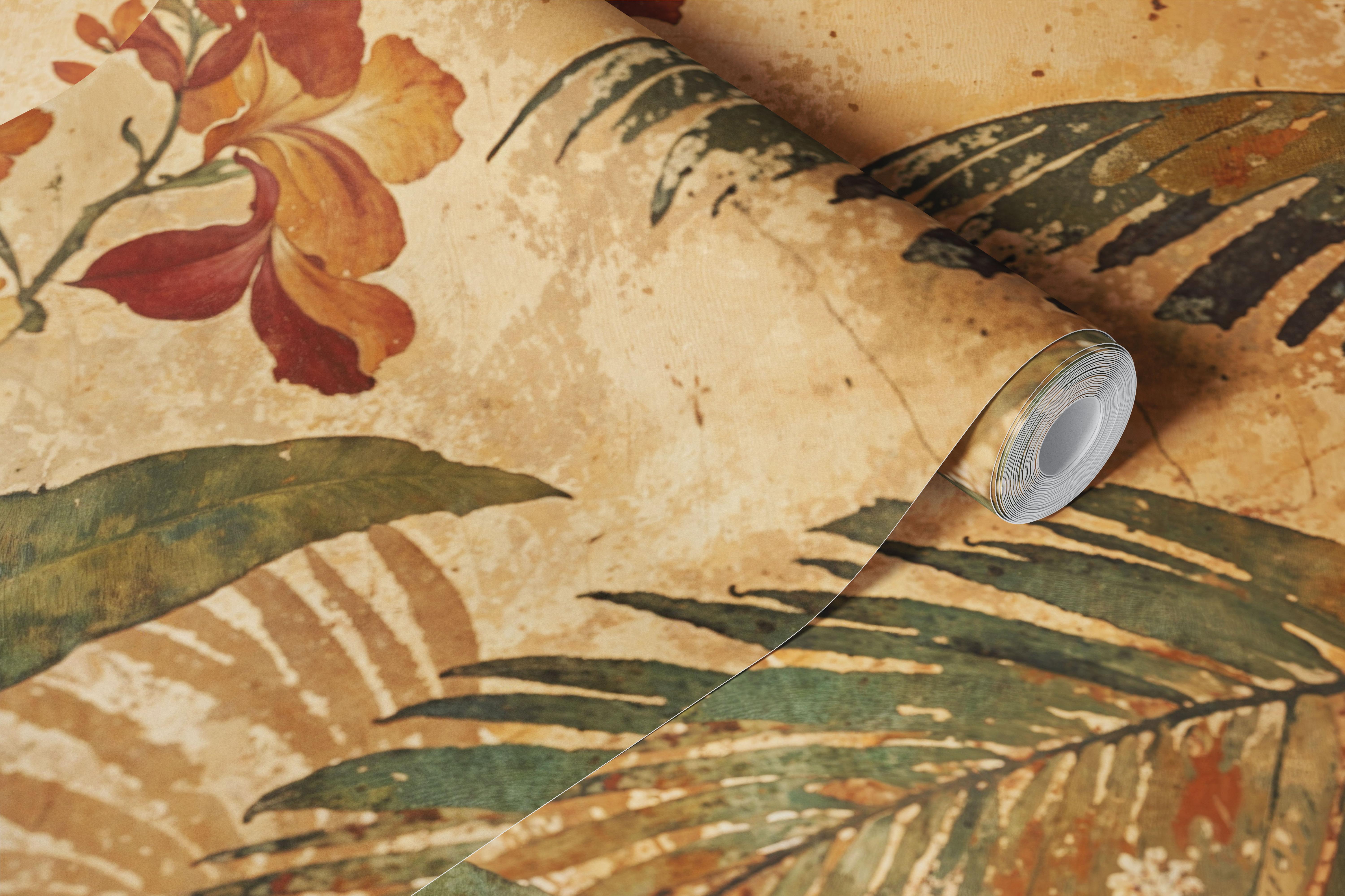 Palm Paradise Retreat wallpaper design in a room