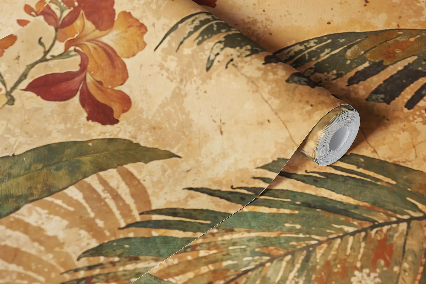 Palm Paradise Retreat wallpaper roll