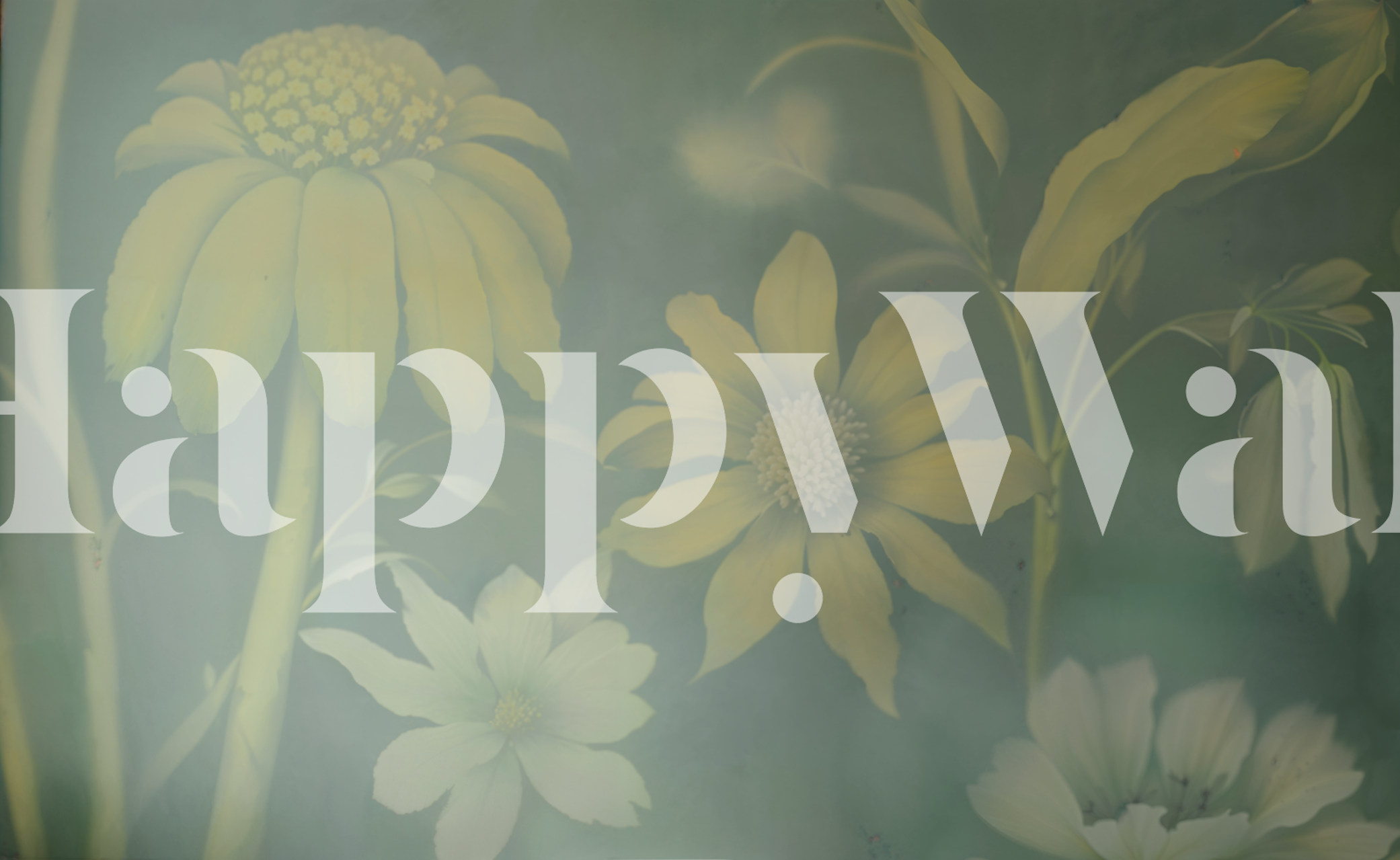 Whispering Floral Dream wallpaper in a room