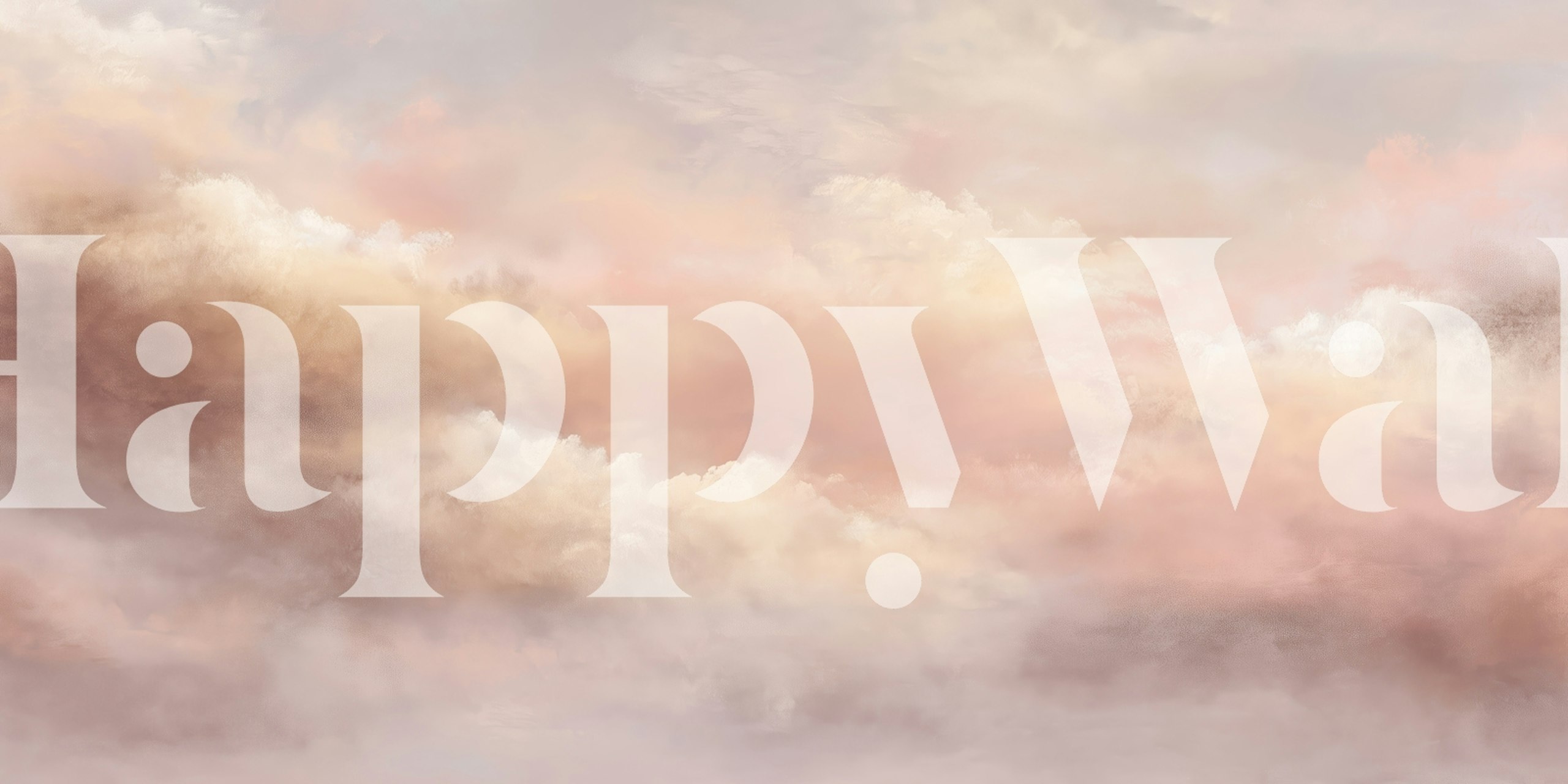 Warm sunset wallpaper in a room